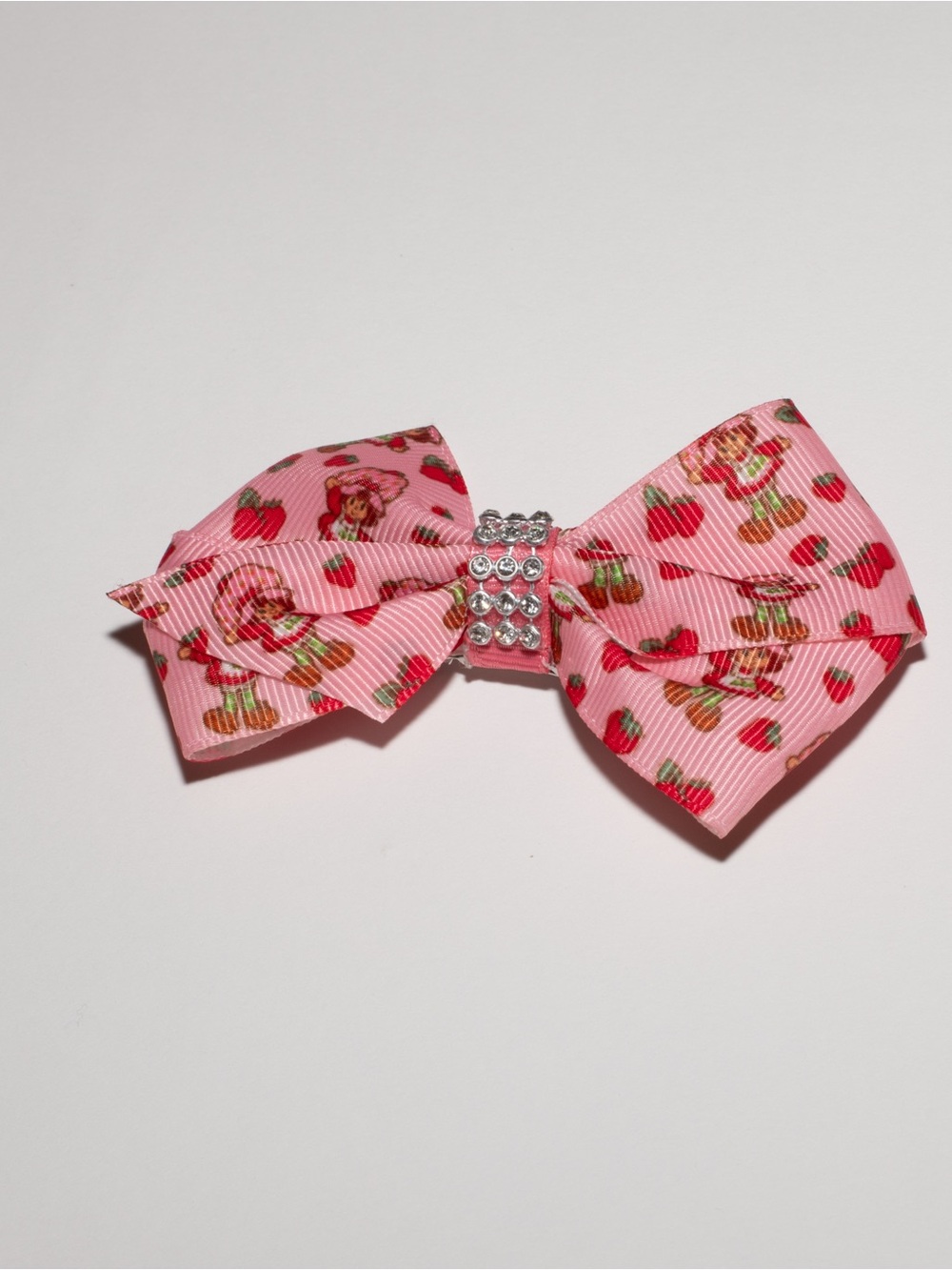 Strawberry Shortcake Bow Hair Clips - Picture 6 of 6